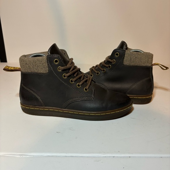 Doc Dr Martens Maelly Brown Leather Air Wair Bouncing Soles Boots Womens Size 6 - Picture 4 of 9